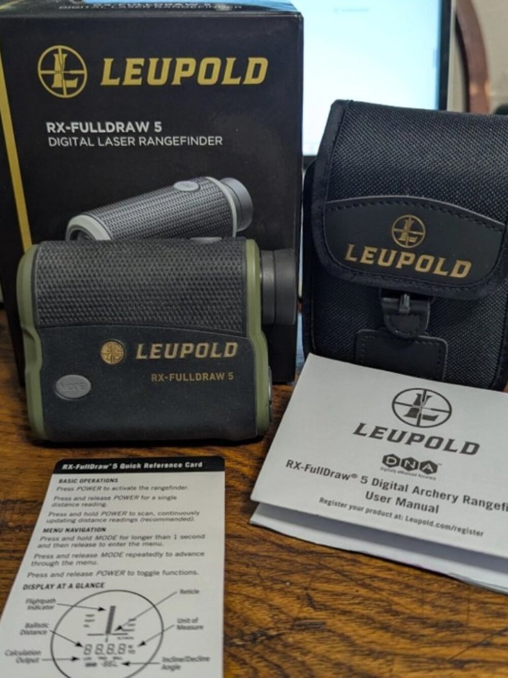 LEUPOLD RX-FullDraw 5 Digital Laser Rangefinder - Green/Black 182484